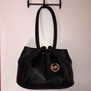Michael Kors Leather Bucket Bag